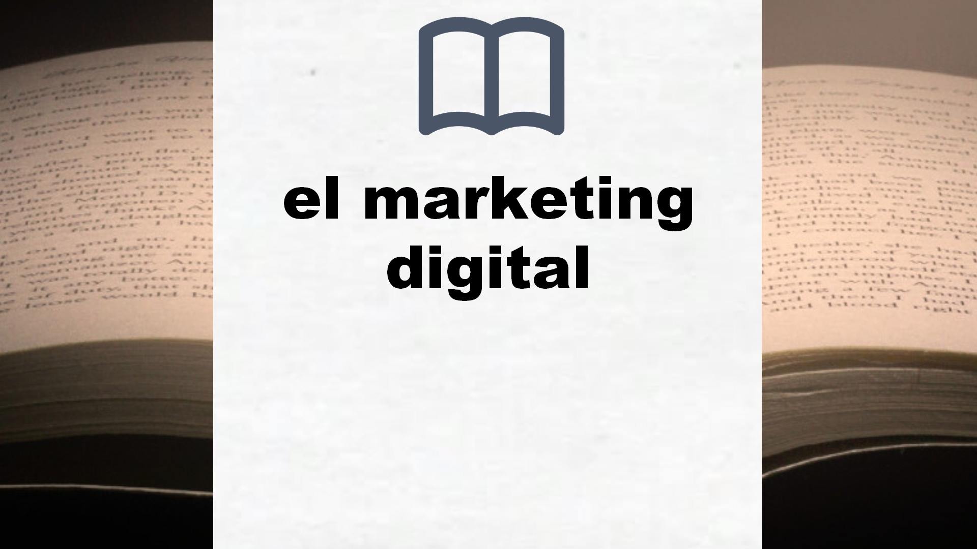 Libros sobre el marketing digital