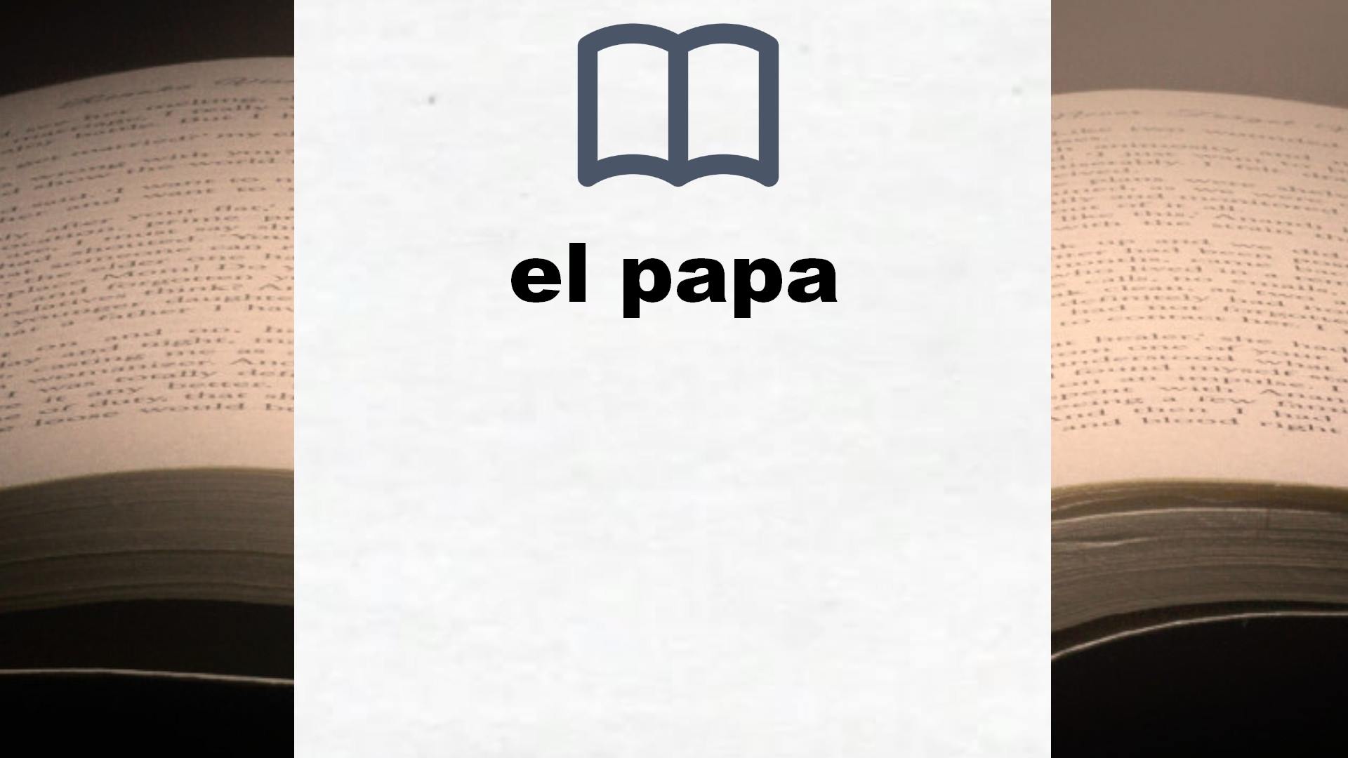 Libros sobre el papa