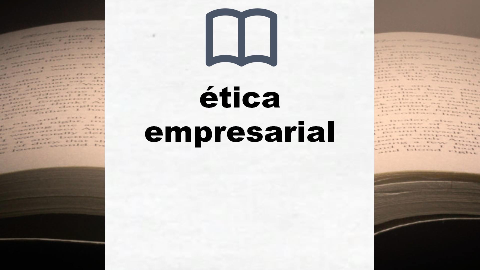 Libros sobre ética empresarial