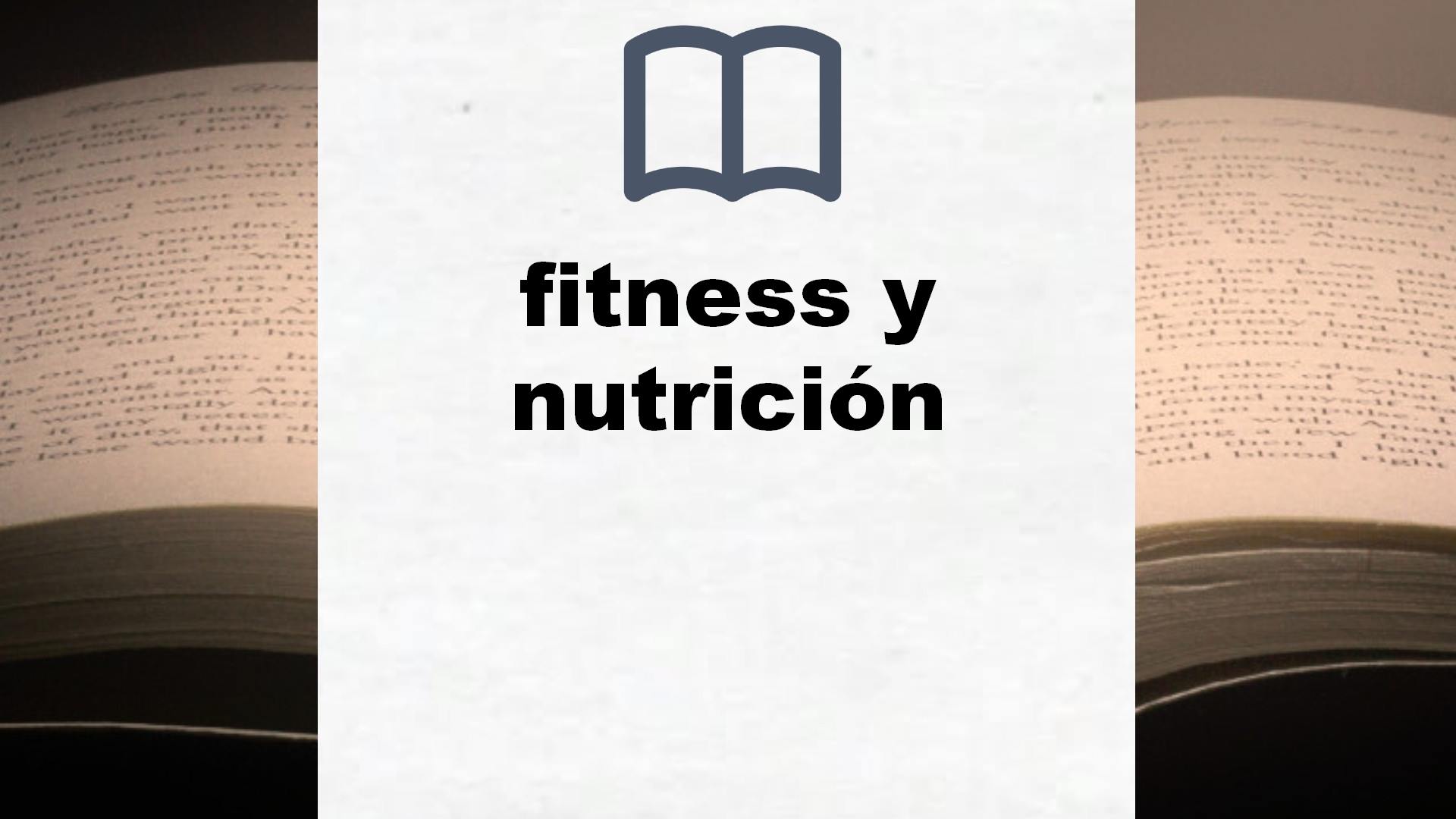 Libros sobre fitness y nutrición