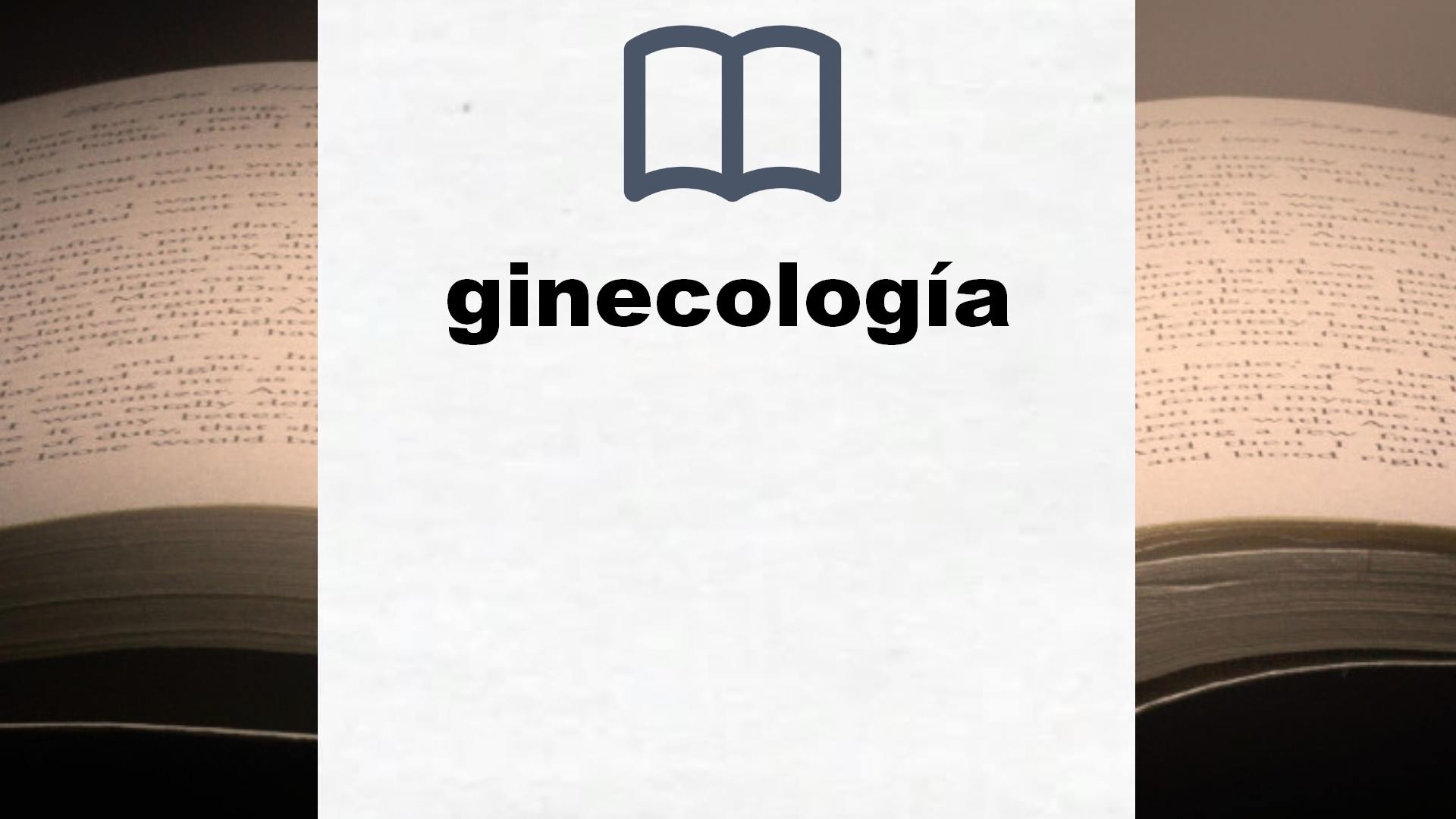 Libros sobre ginecología
