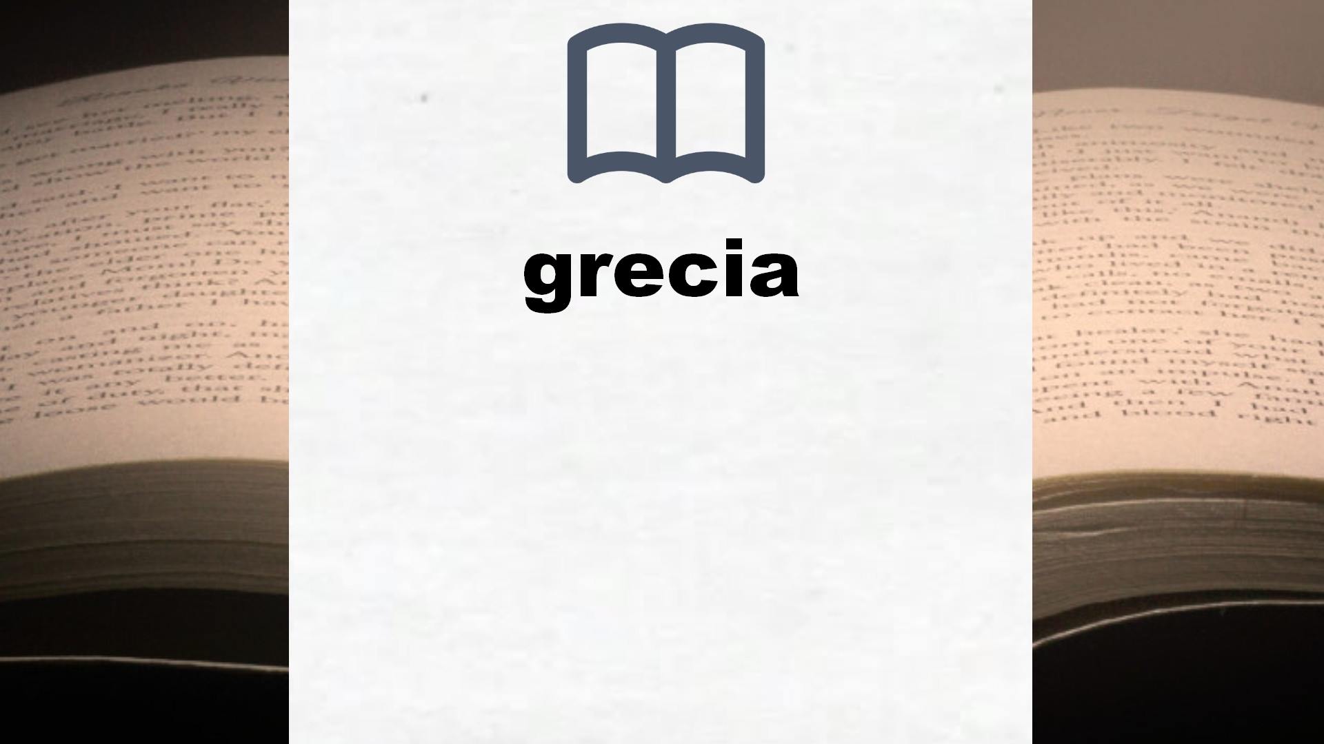 Libros sobre grecia