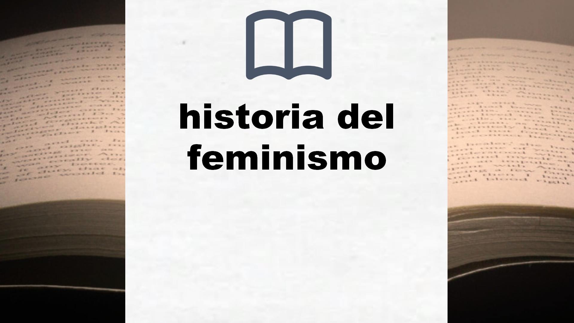 Libros sobre historia del feminismo