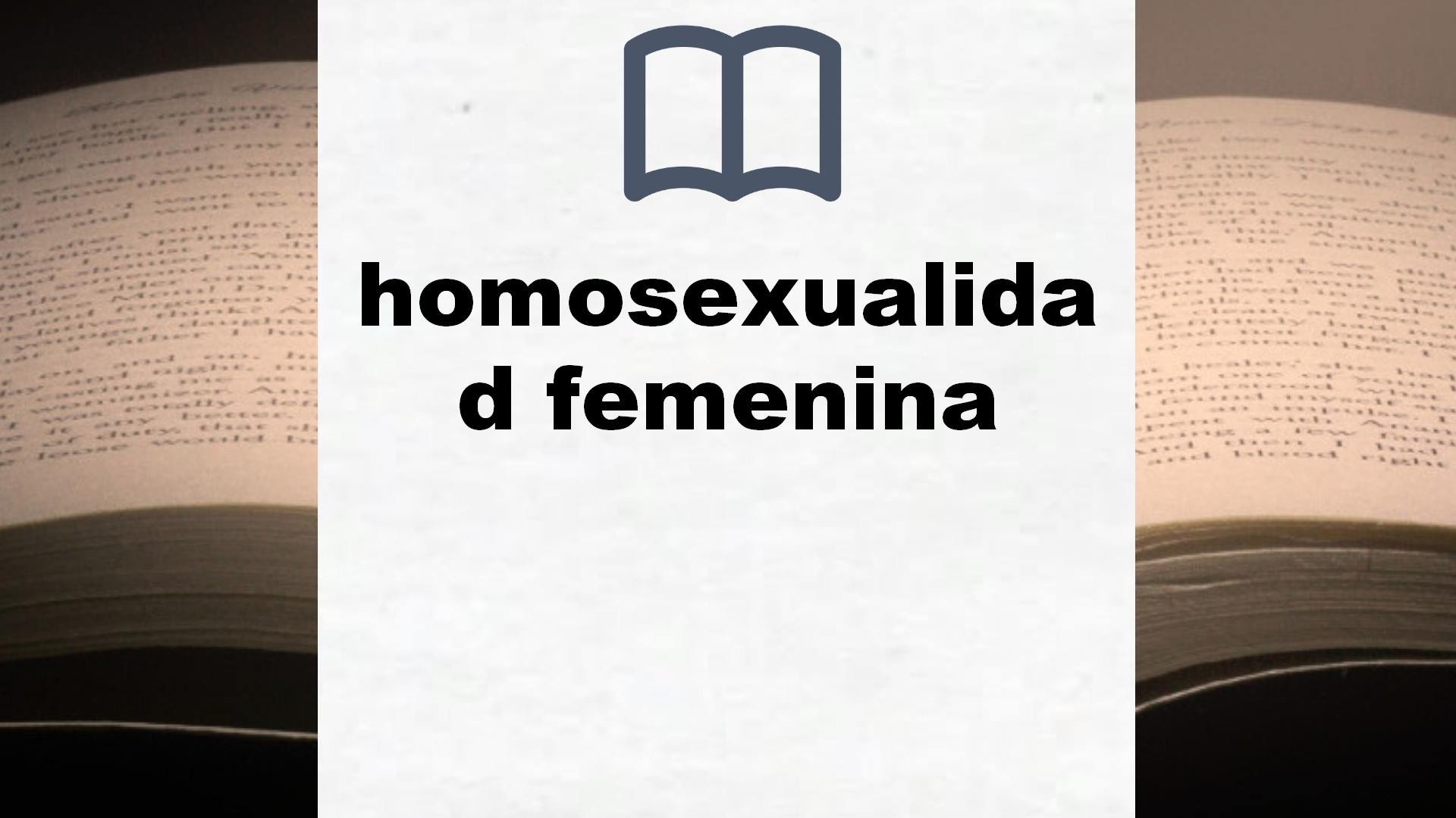 Libros sobre homosexualidad femenina