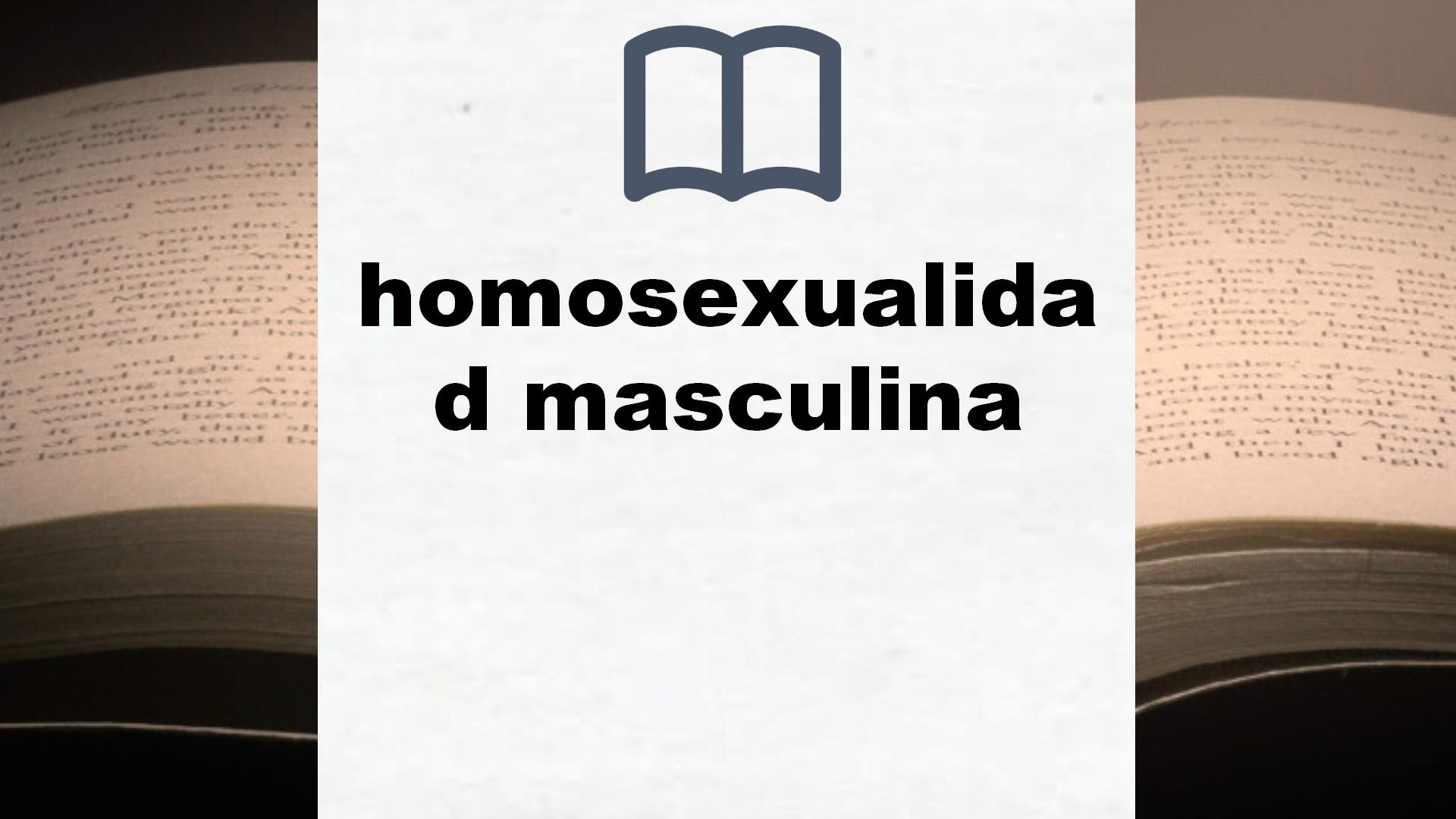 Libros sobre homosexualidad masculina