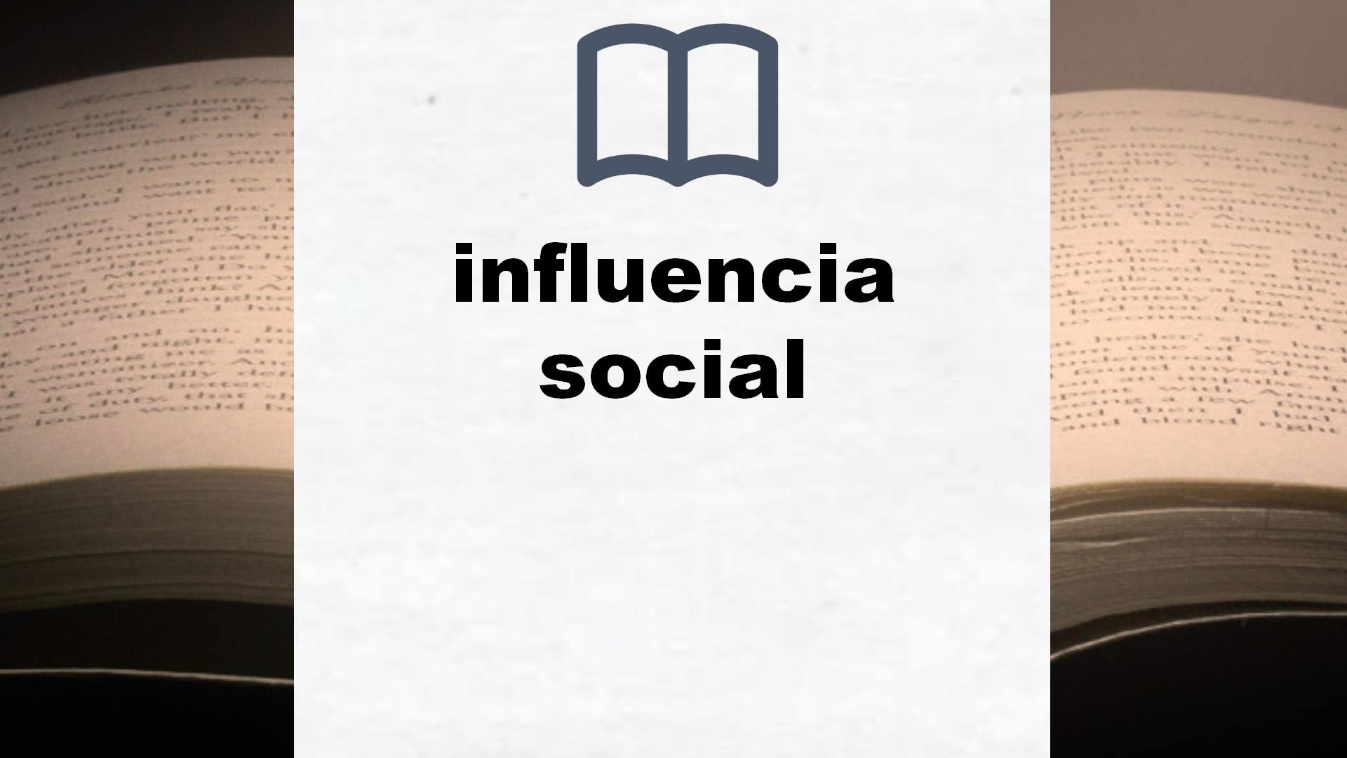 Libros sobre influencia social