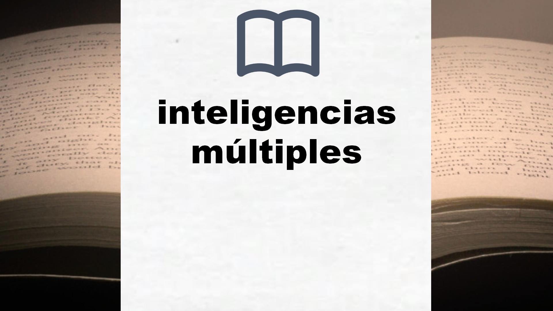 Libros sobre inteligencias múltiples