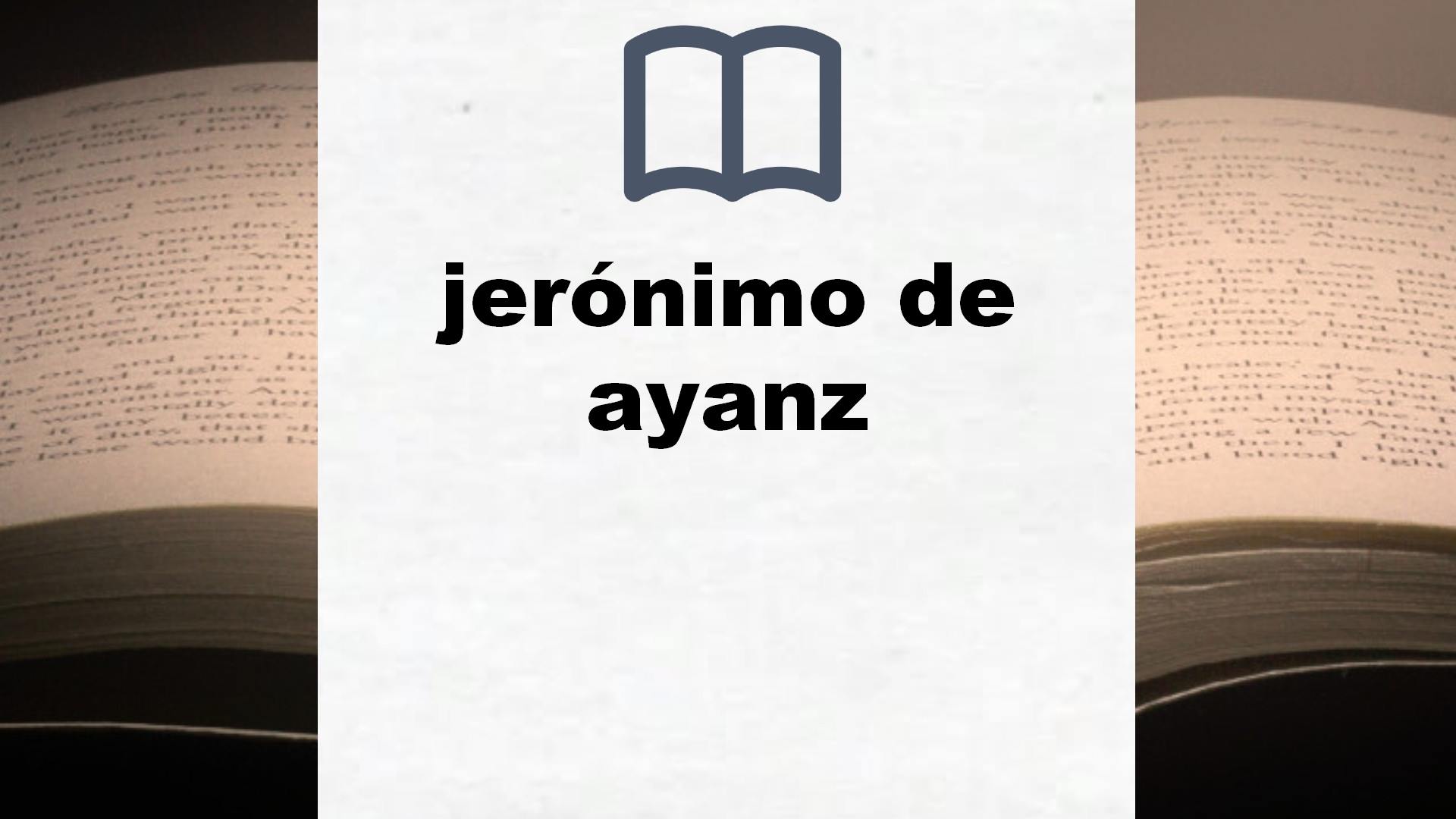 Libros sobre jerónimo de ayanz