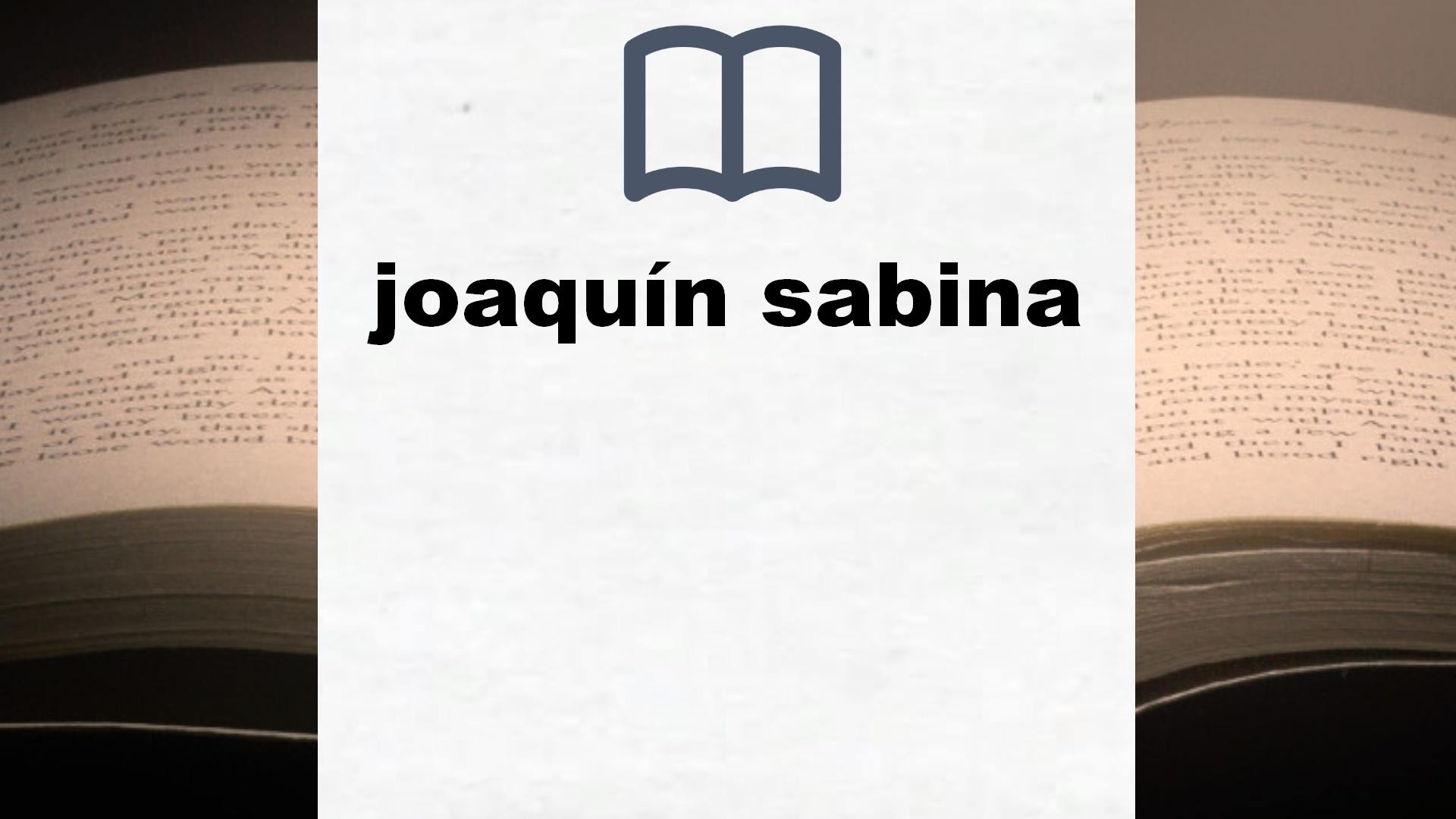 Libros sobre joaquín sabina