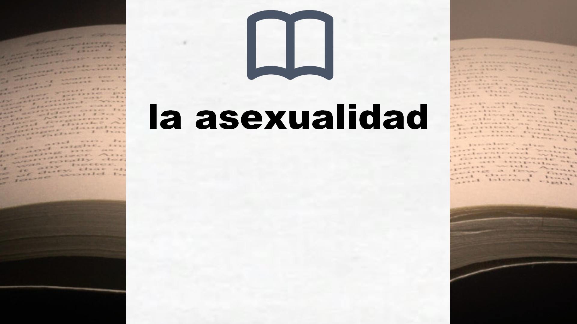Libros sobre la asexualidad
