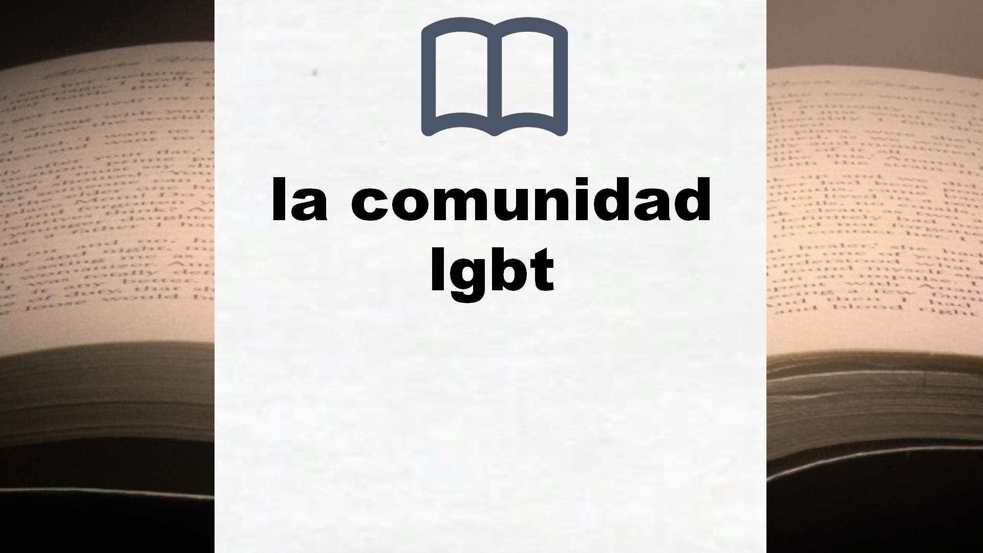 Libros sobre la comunidad lgbt