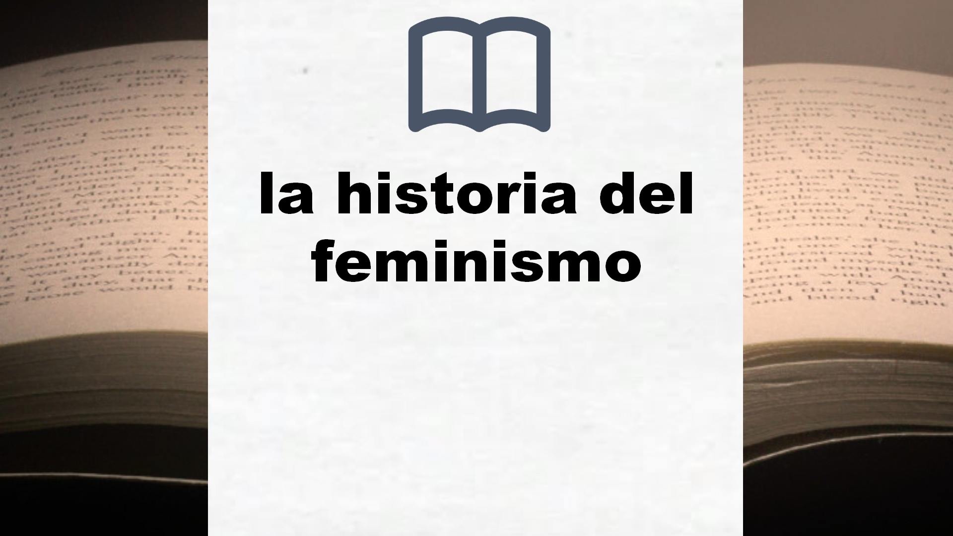 Libros sobre la historia del feminismo