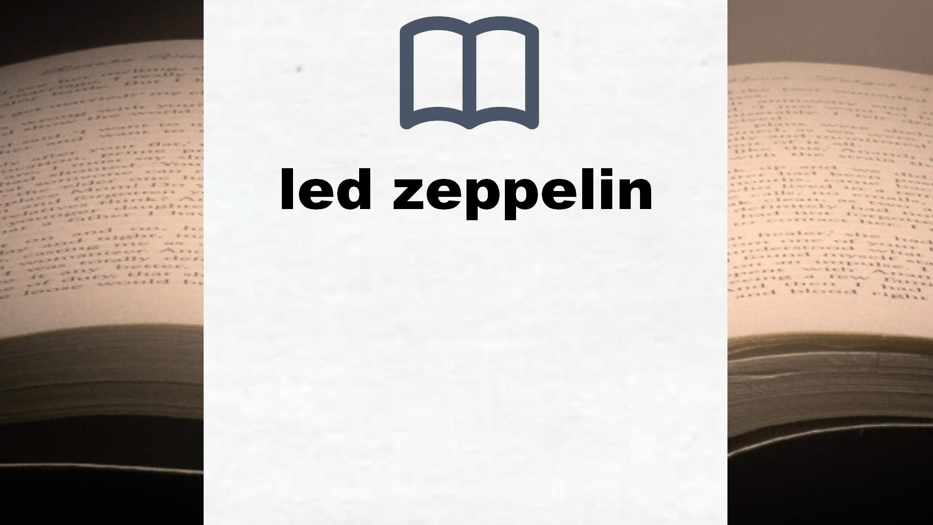 Libros sobre led zeppelin
