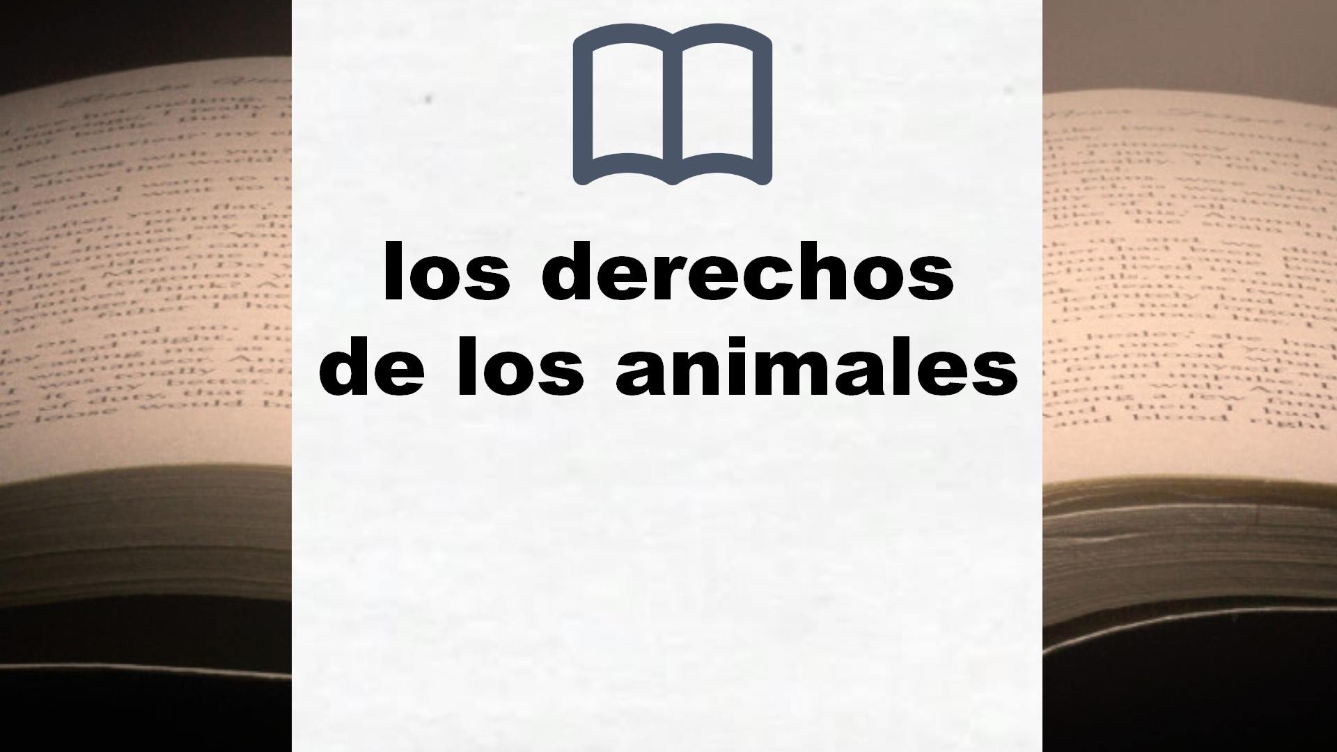 Libros sobre los derechos de los animales