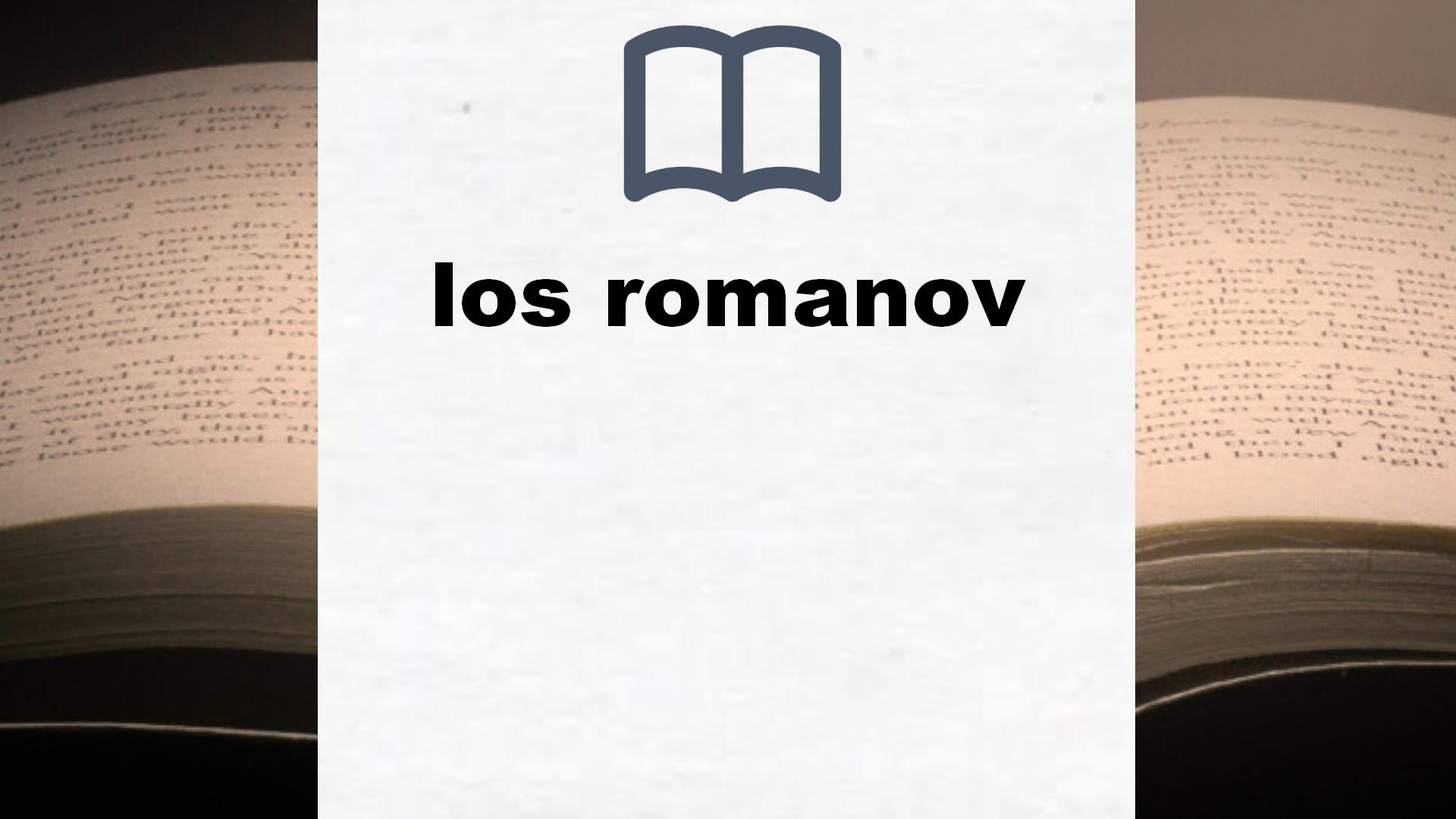 Libros sobre los romanov
