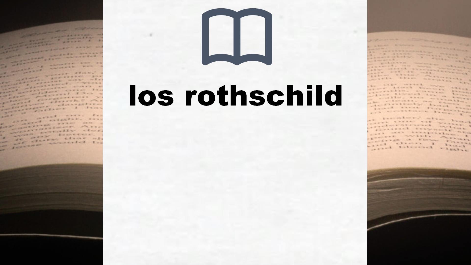 Libros sobre los rothschild