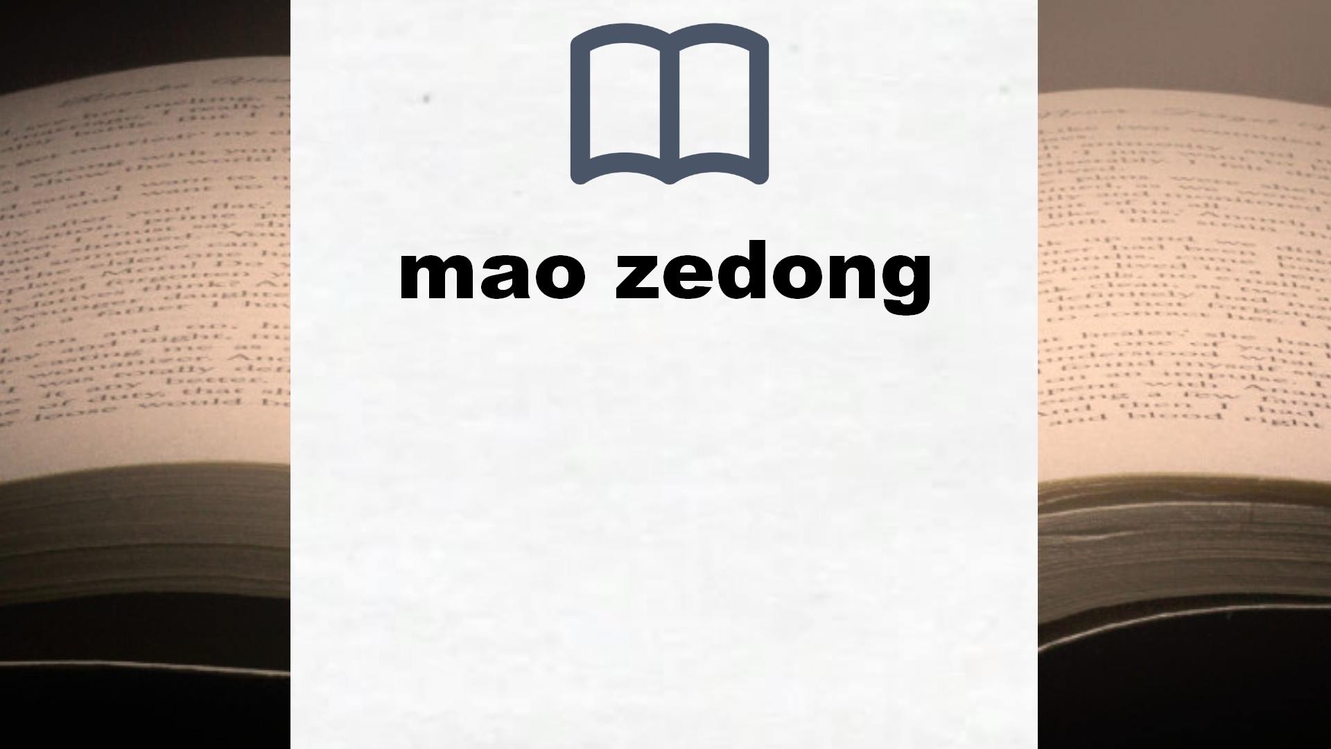Libros sobre mao zedong