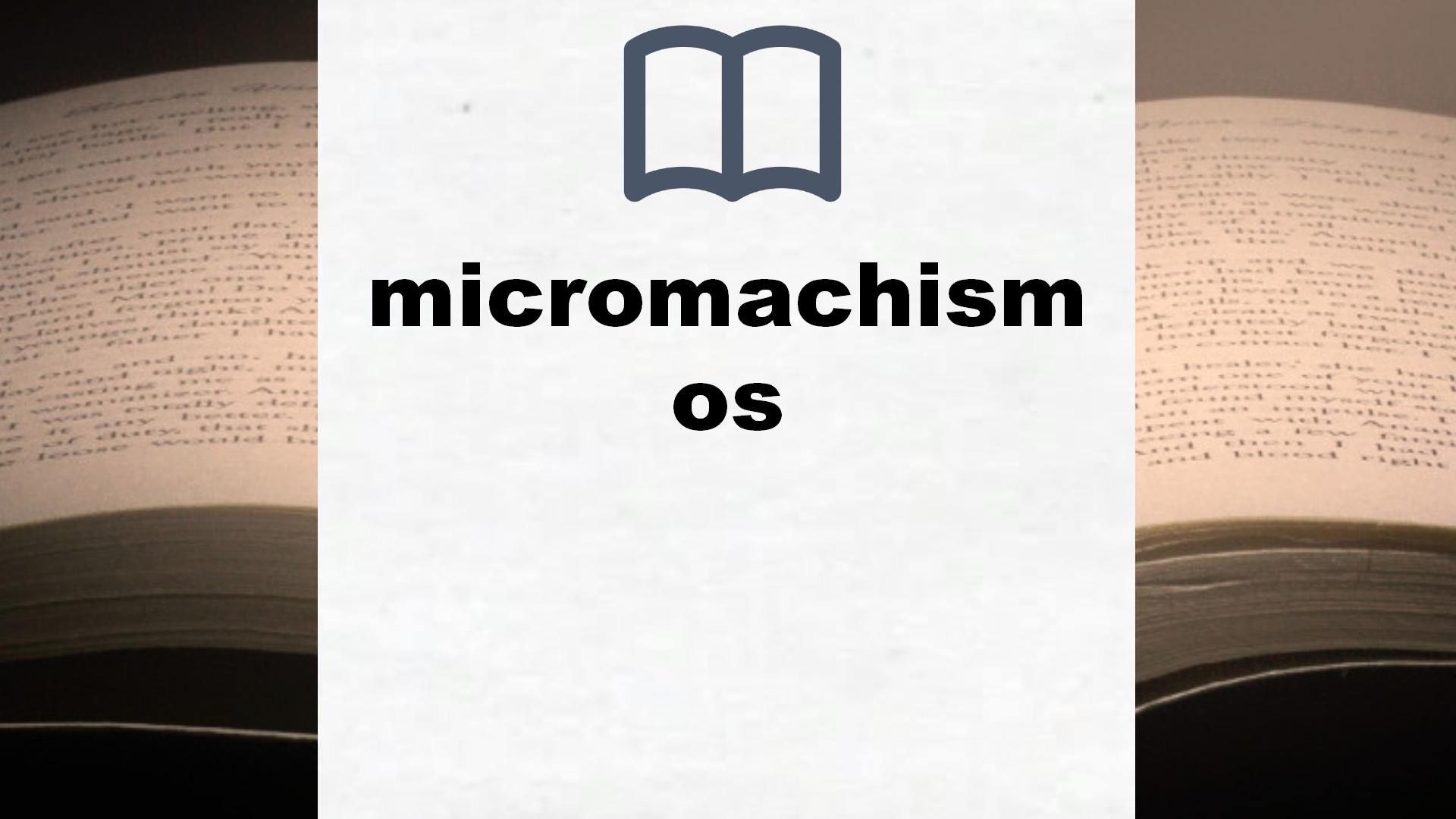 Libros sobre micromachismos