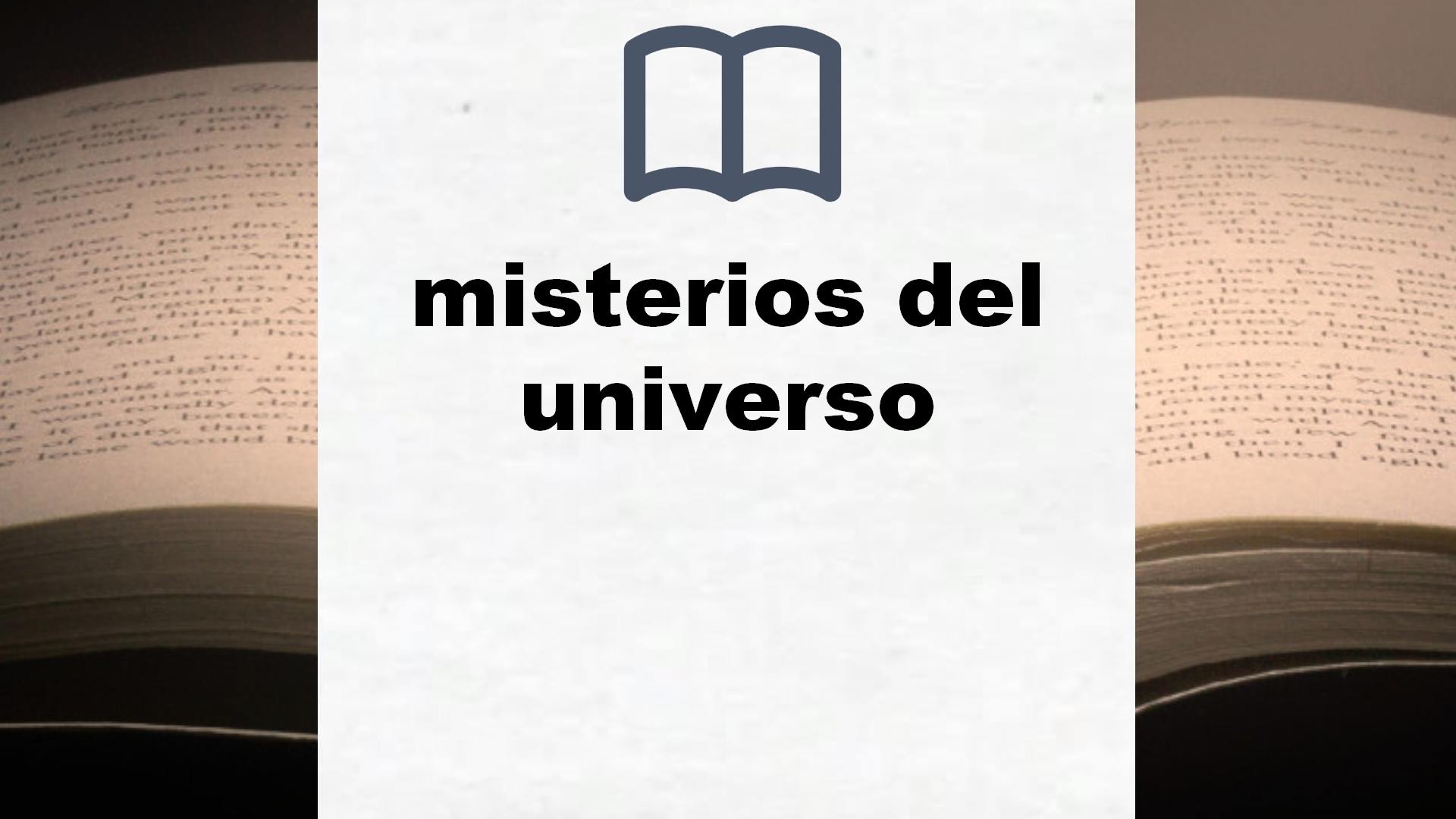 Libros sobre misterios del universo