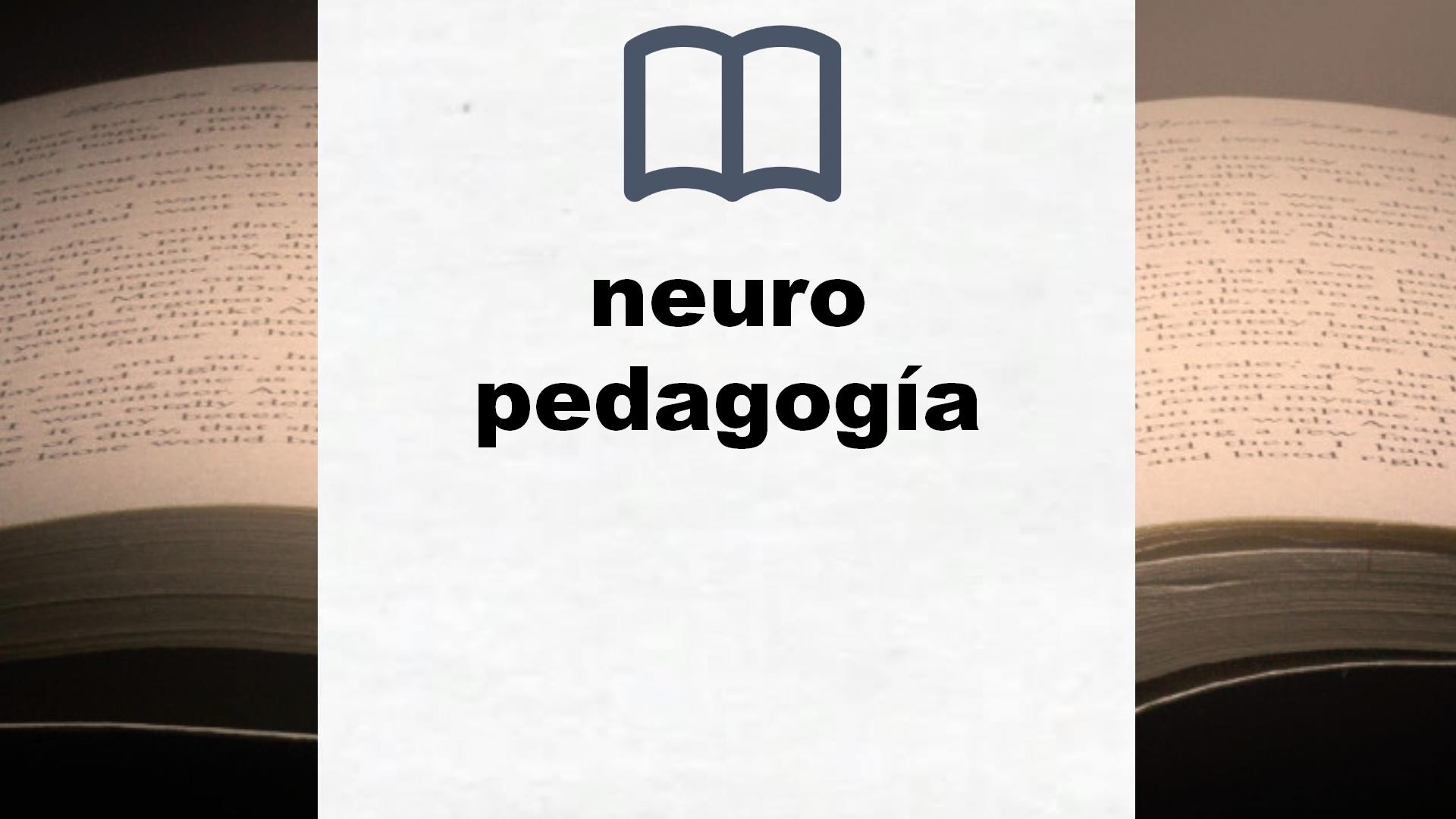 Libros sobre neuro pedagogía