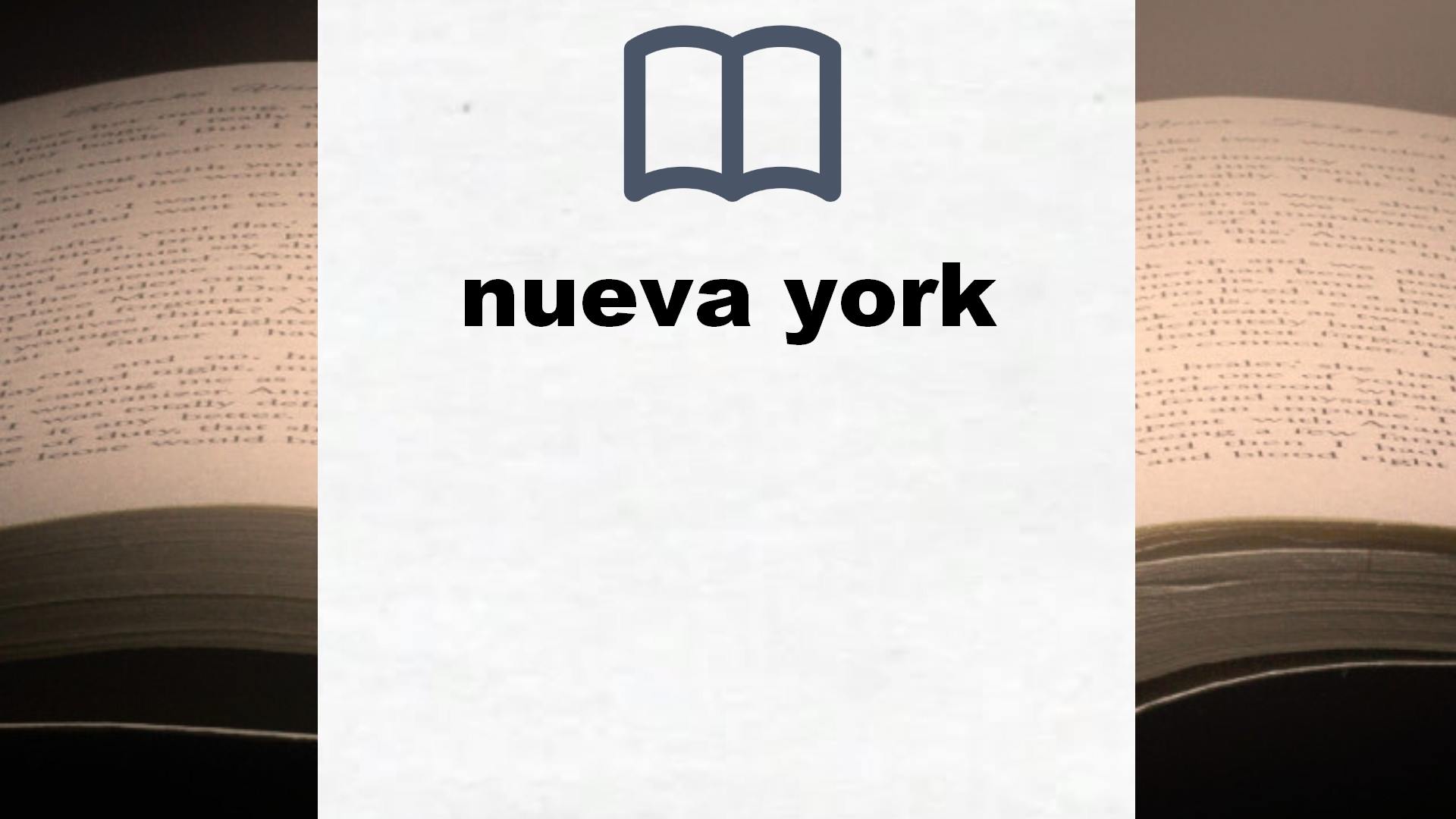 Libros sobre nueva york