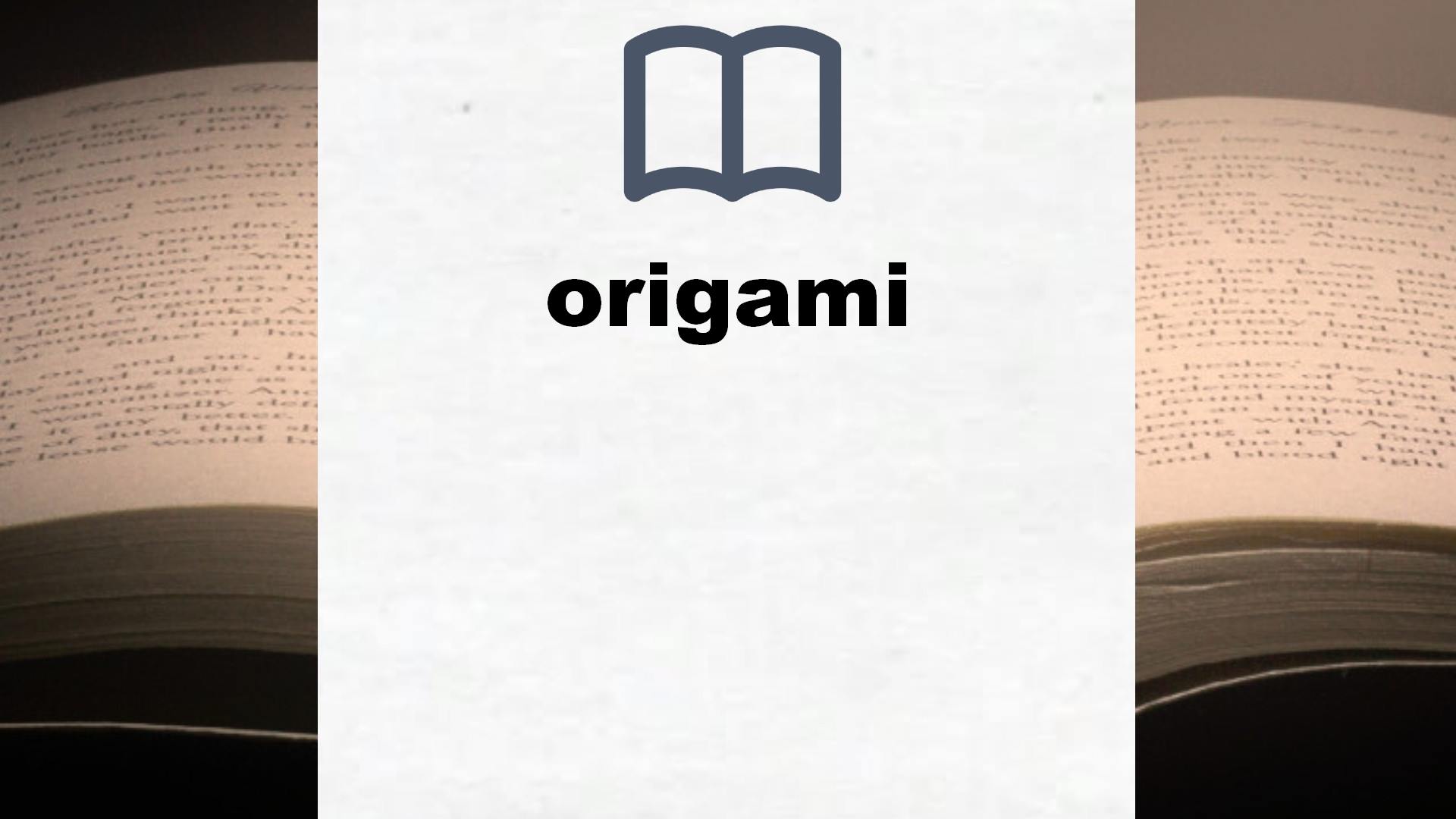 Libros sobre origami