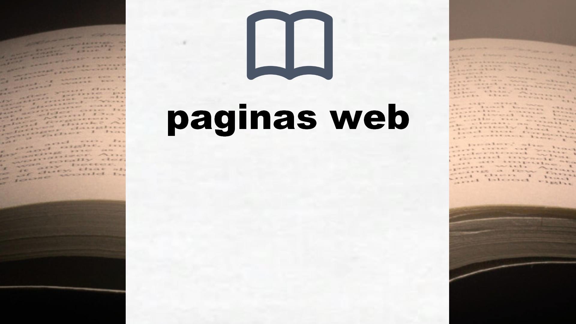 Libros sobre paginas web