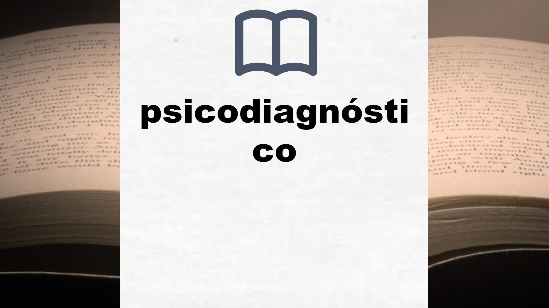 Libros sobre psicodiagnóstico