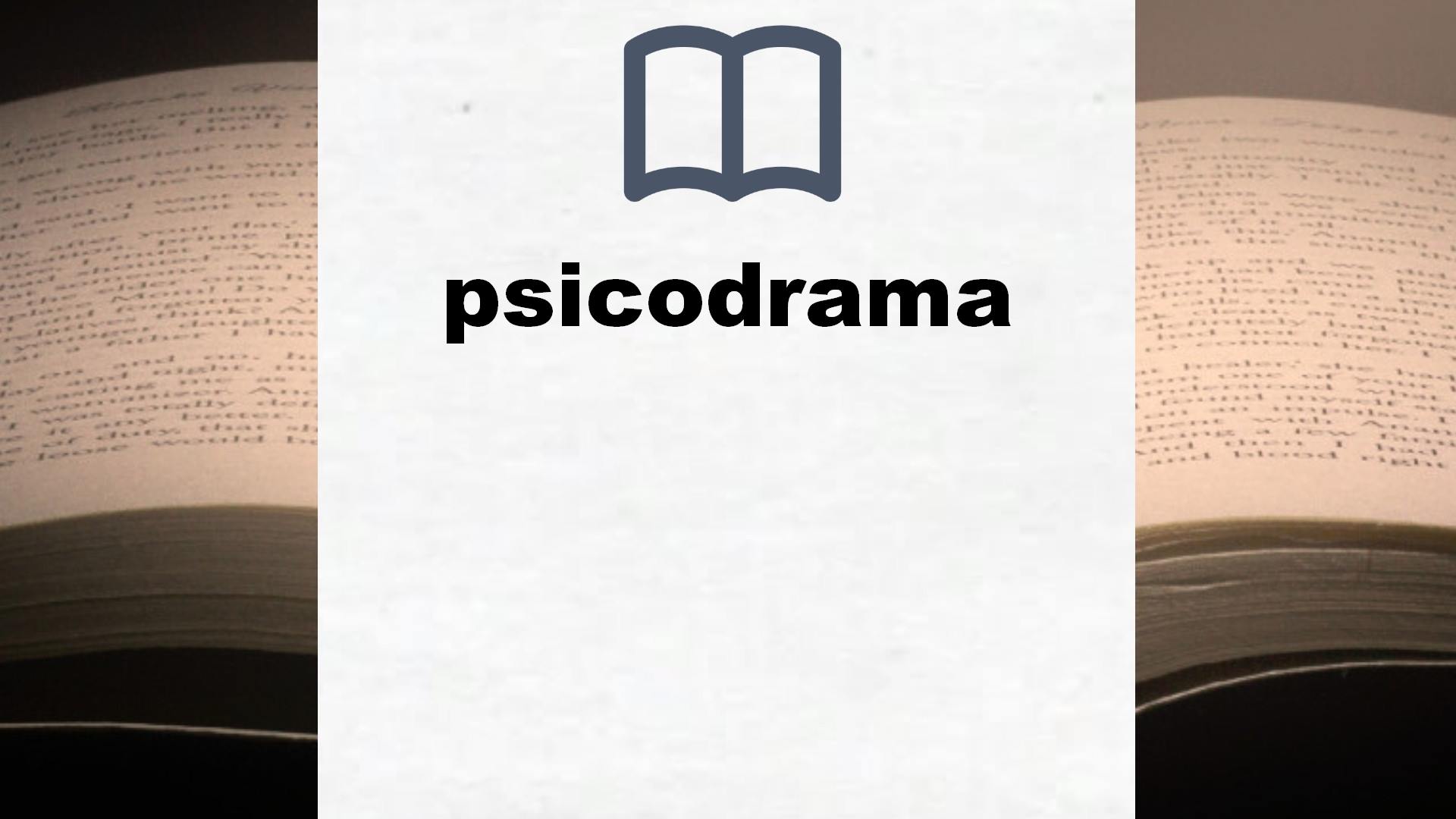 Libros sobre psicodrama