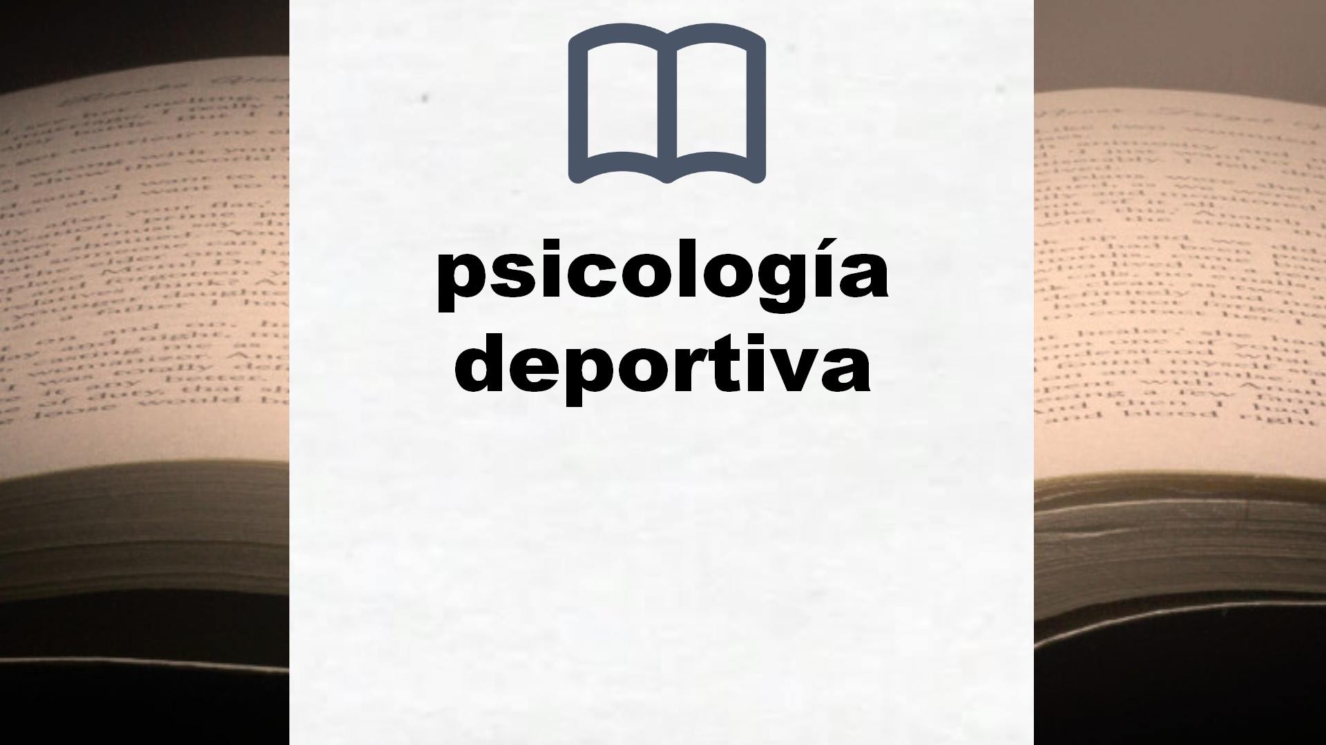 Libros sobre psicología deportiva