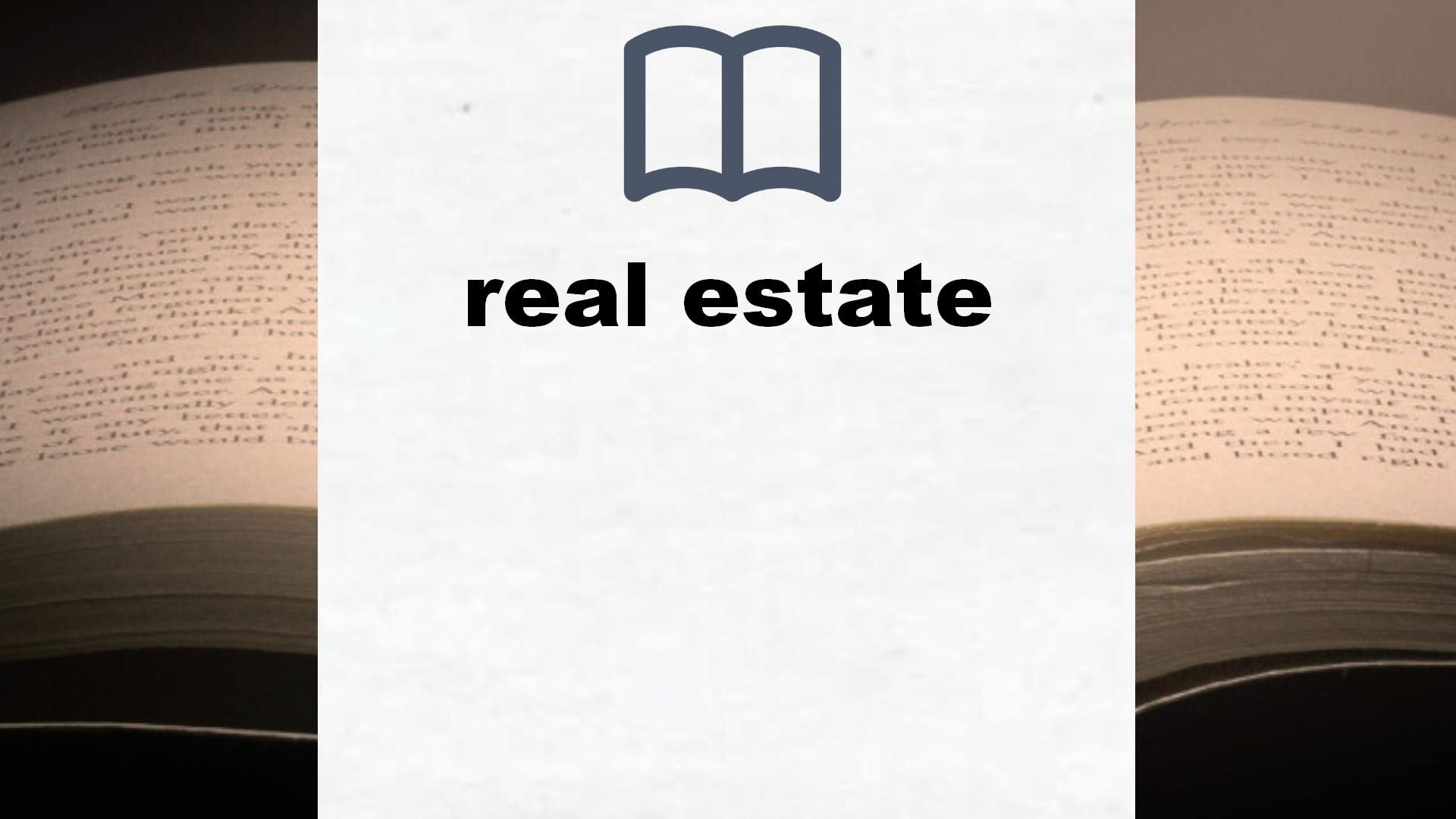 Libros sobre real estate