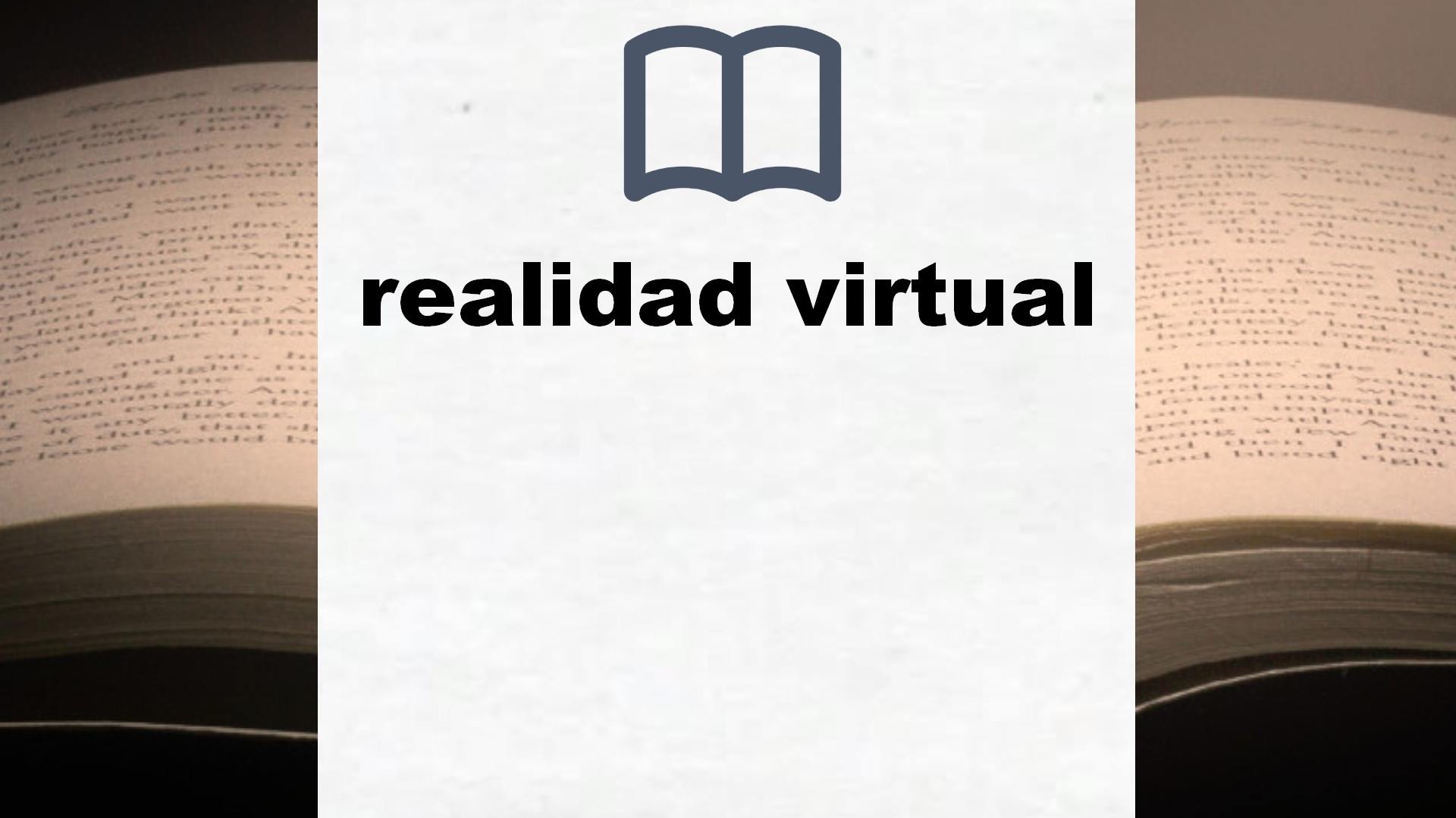 Libros sobre realidad virtual
