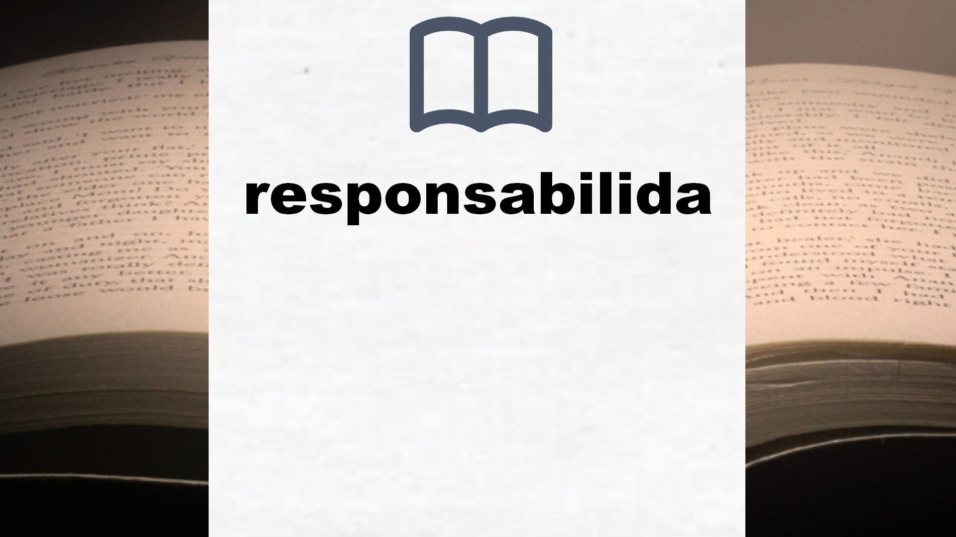 Libros sobre responsabilidad