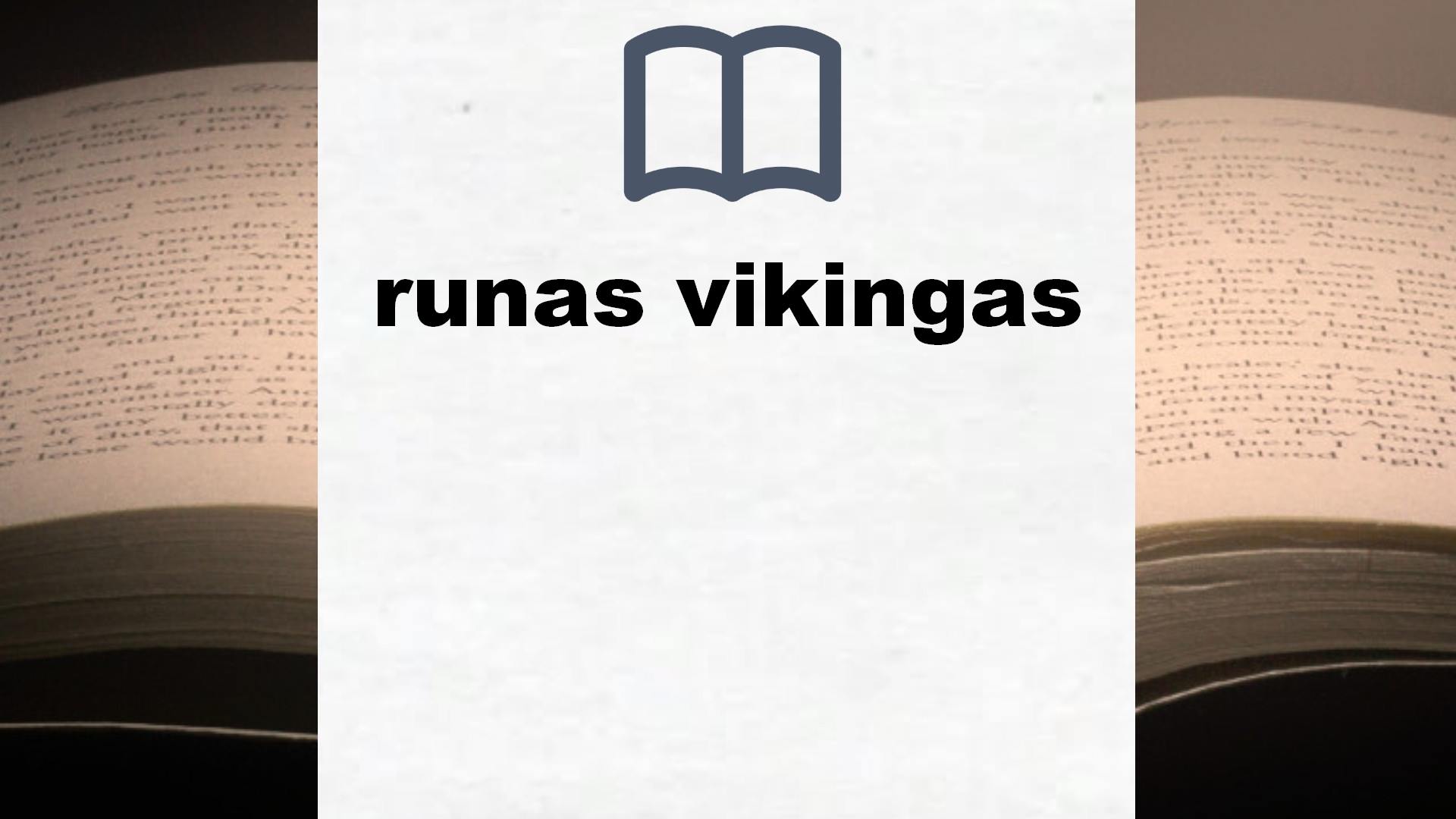 Libros sobre runas vikingas