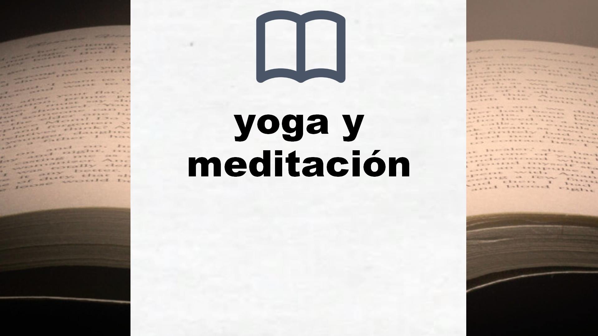 Libros sobre yoga y meditación