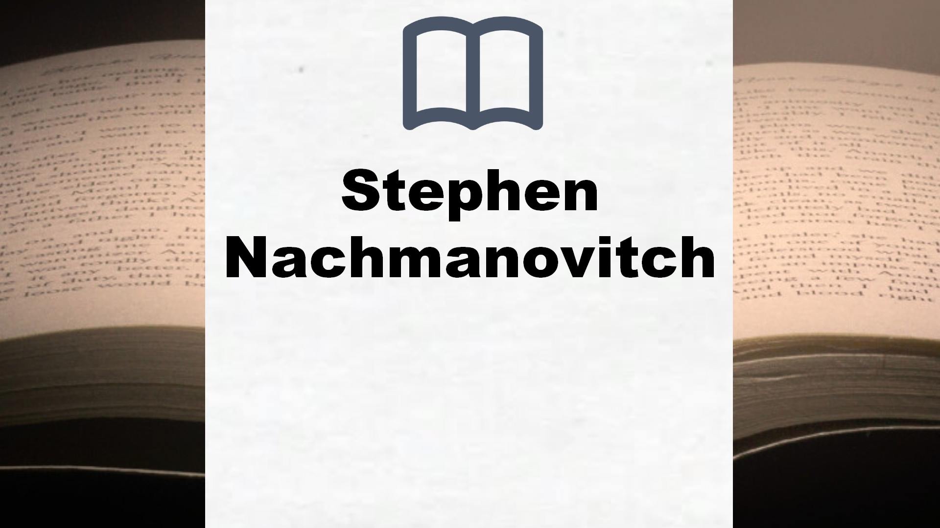 Libros Stephen Nachmanovitch