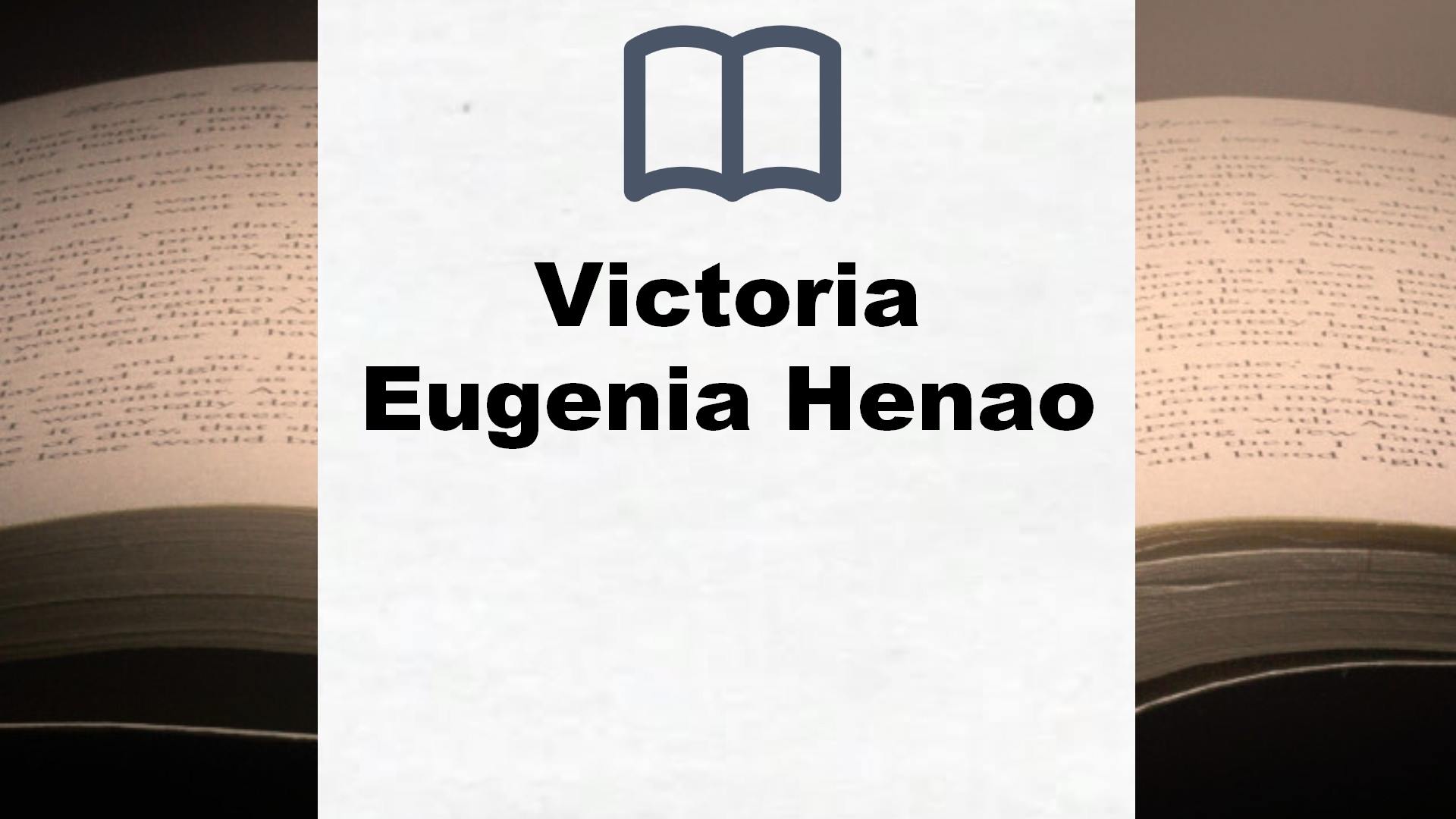 Libros Victoria Eugenia Henao