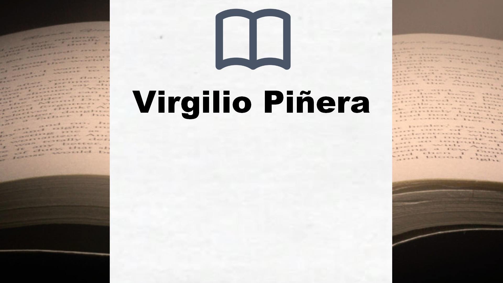 Libros Virgilio Piñera
