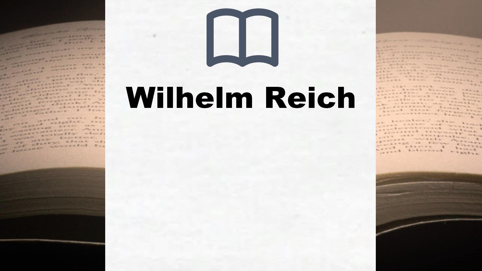 Libros Wilhelm Reich