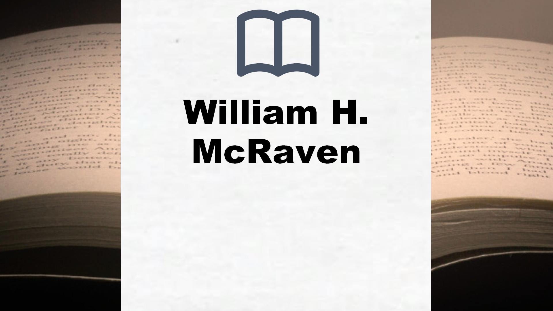 Libros William H. McRaven