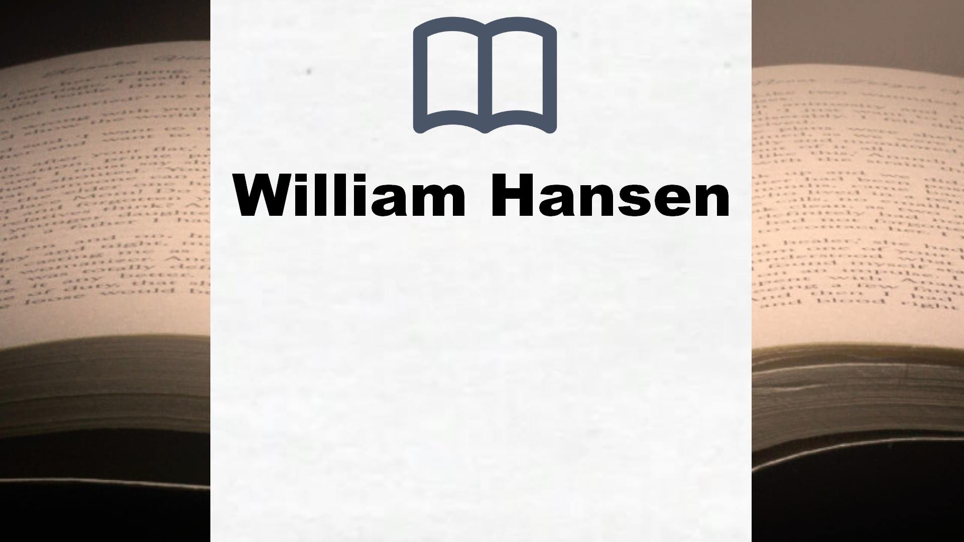 Libros William Hansen