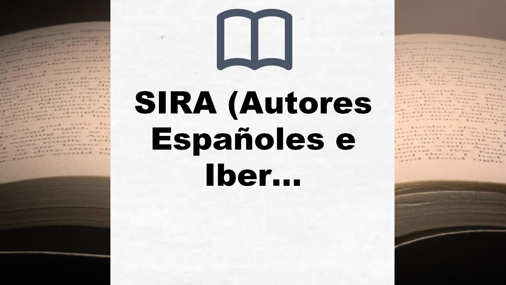 SIRA (Autores Españoles e Iberoamericanos) – Reseña del libro
